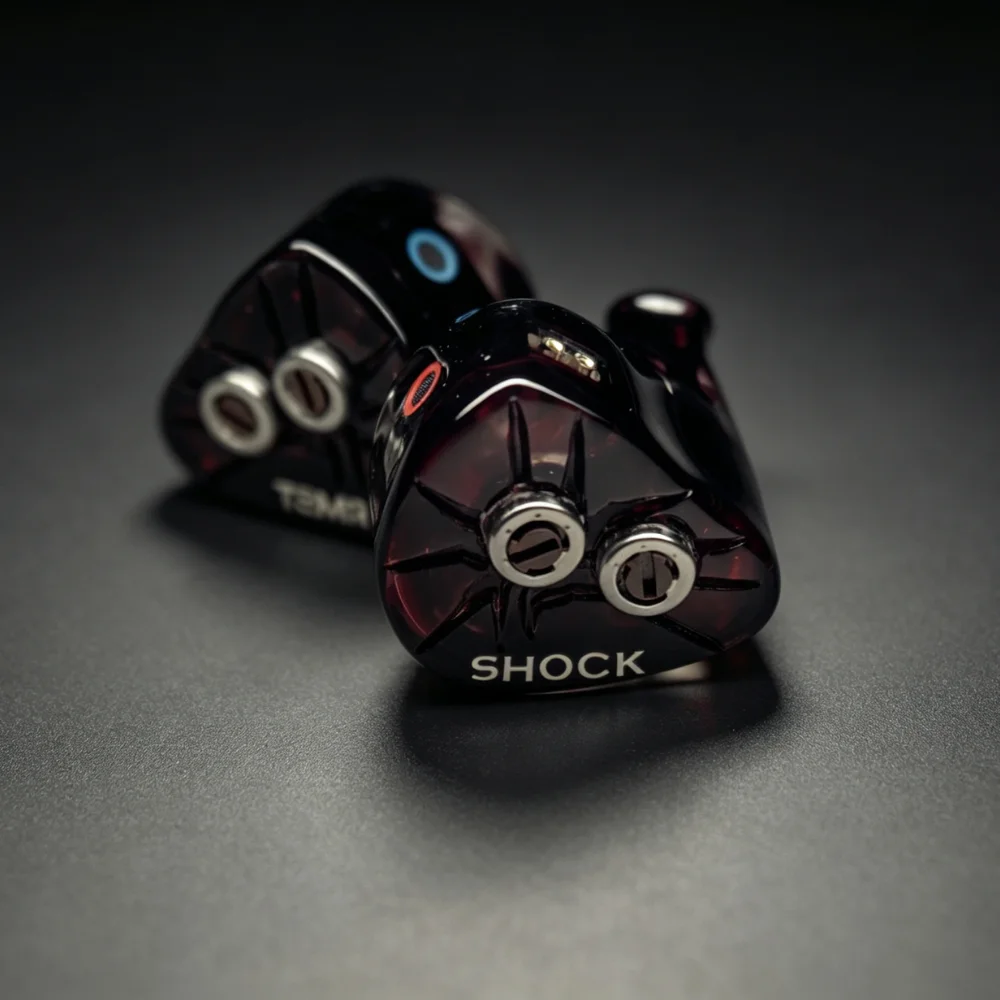 TANSIO MIRAI TSMR SHOCK 8-Driver Hybrid IEM 2DD+4BA+2BCD Tribrid HiFi Audiophile In-Ear Monitors Earphones with 2 Tuning Knobs