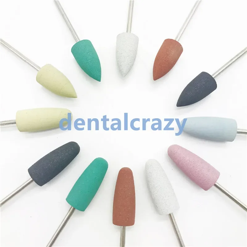 50pcs/set 2.35mm dental silicone Rubber polishers burs Teeth Whitening Equipment dental polishing