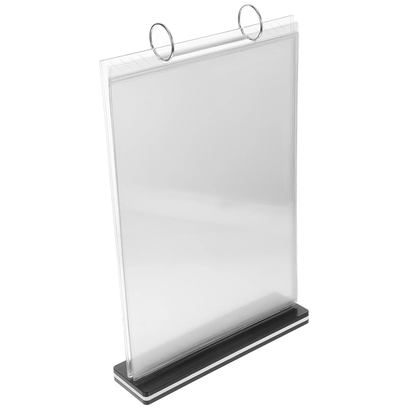 Display Stand Flip Table Sign Chart Portable Outdoor Find Reference Document Holder Transparent Menu