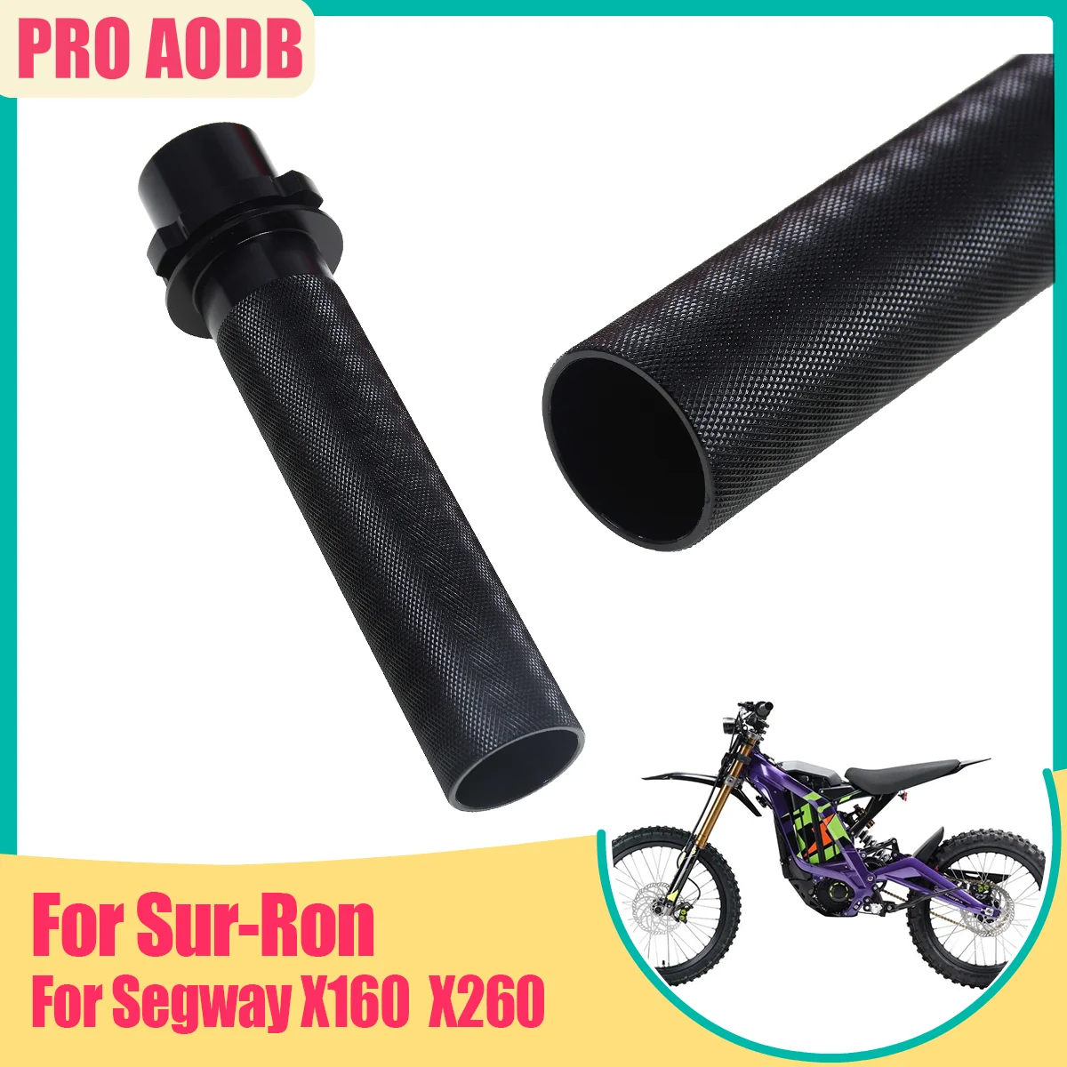 

CNC Aluminum 1PC Throttle Grip Handlebar For Sur-Ron Light Bee X S L1E For Segway X260 X160 Throttle Tube Motorcycle Accessories