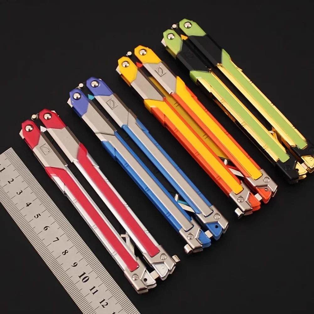 Hot Valorant Game Merch Craft Toy  20 cm (7.8 Inches)  Foldable RGX Butterfly Knife, Zinc Alloy Metal, Comes with Sheath
