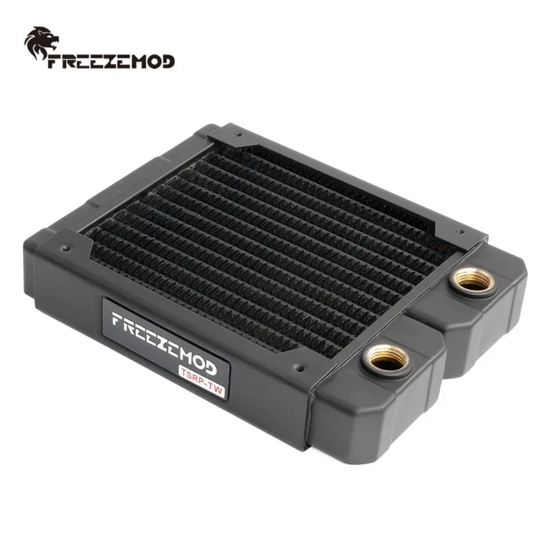 FREEZEMOD Computer Water Cooling Copper Radiator Single Layer Copper Fin For 12cm Fan For CPU Heat Sink 14 Flat Tube TSRP-TW120