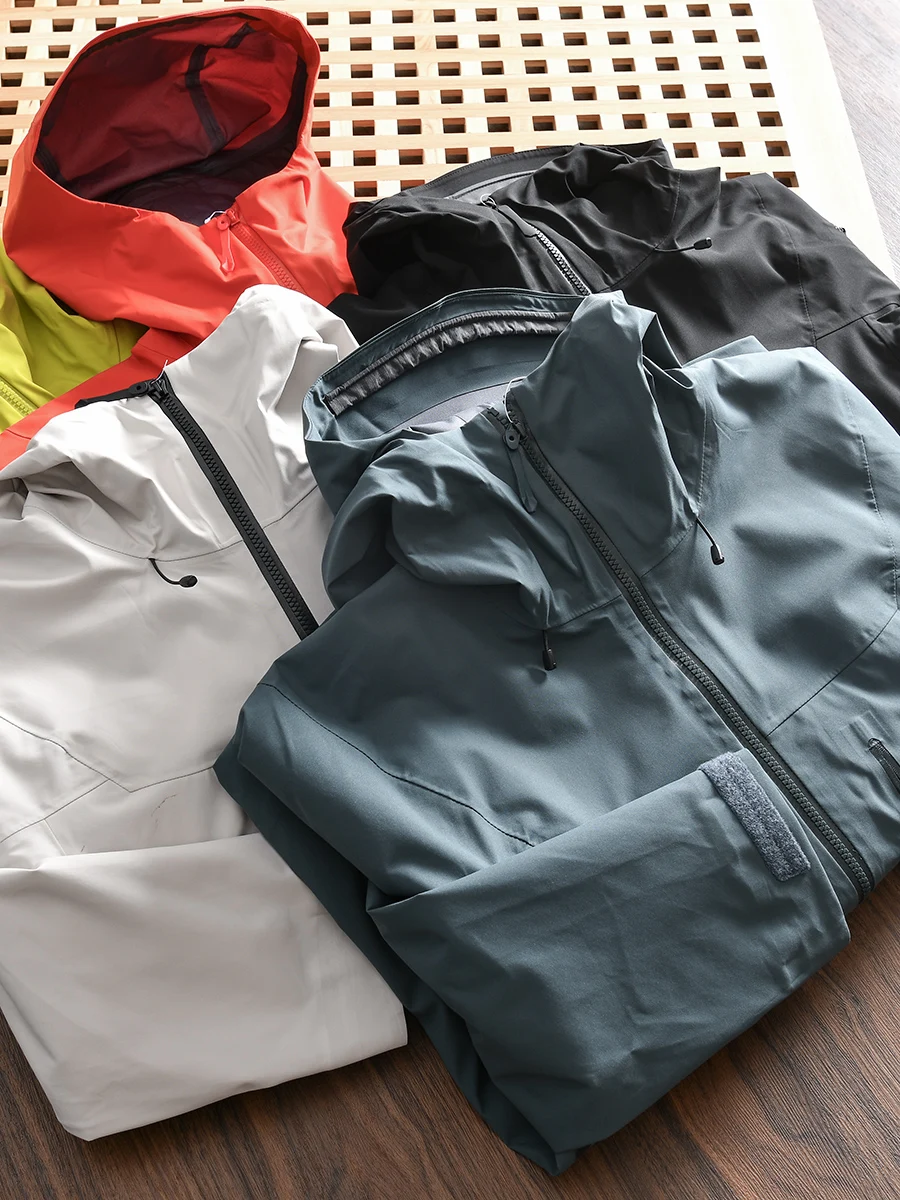 

Men's Outdoor Hardshell Jacket Windproof Waterproof Climbing Series Full Pressure Glue Autumn Fashion Urban Loose Fit Outerwear