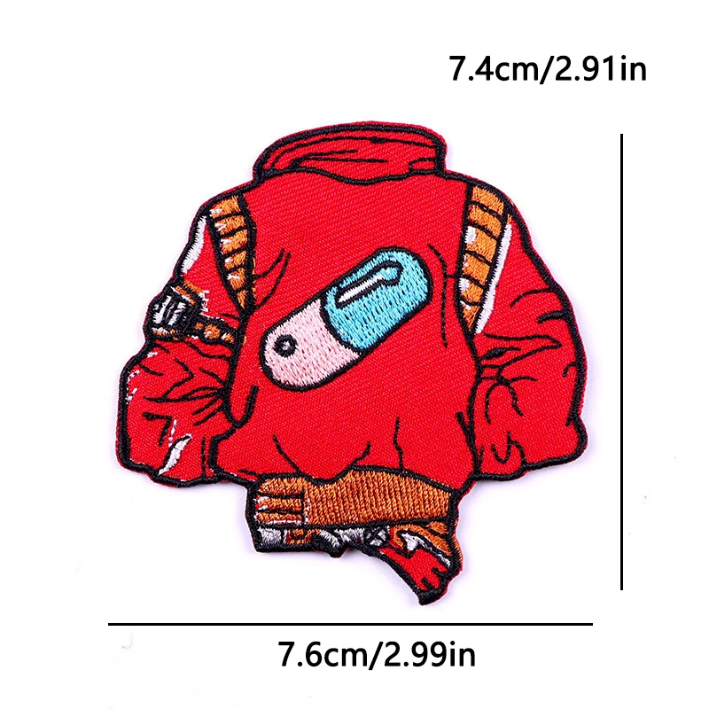 Wolf Starke Tier-Aufnäher zum Aufbügeln für Hut- und Kleidungsdekoration, Aufnäher für Jeans, persönliche Abzeichen, Aufkleber, Herz, Blut – Detail 32