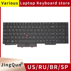 US Russian  For Keyboard Lenovo ThinkPad Backlit Keyboard E15 Gen1 E15 Gen2 R15 Notebook Layout