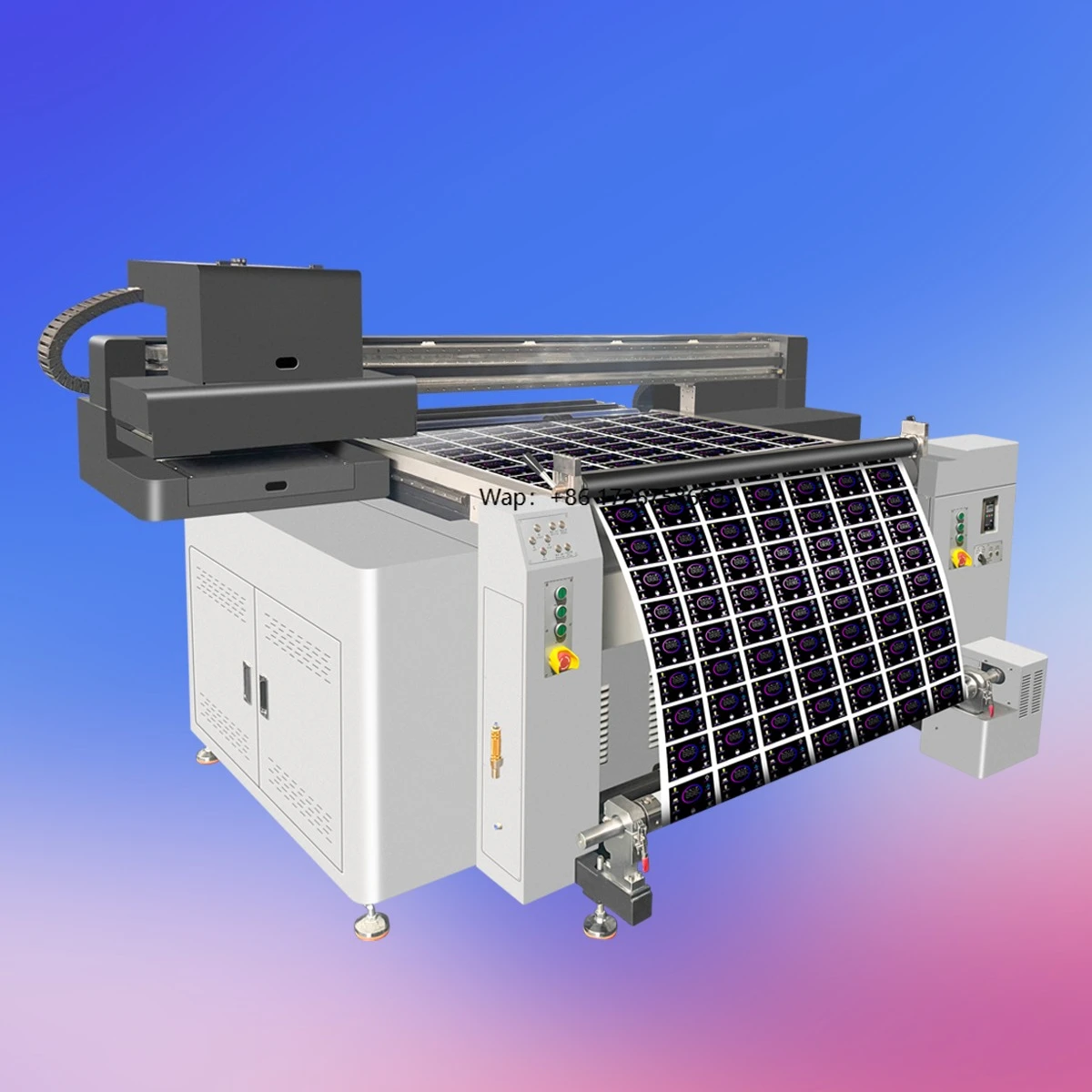 Factory Price Printing PVC Machine Inkjet Nail Sticker UV Roll to Roll Flatbed Printer Hybrid Printer with Printhead