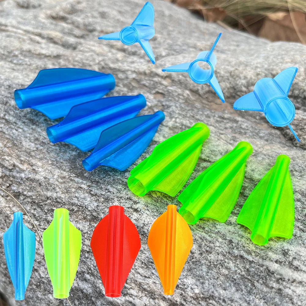 

6/12pcs TPU Arrow Vanes Arrow Feather Archery Fletching OD 4/6/7.6mm Arrow Shaft For Bow Shooting Hunting Target Fletches
