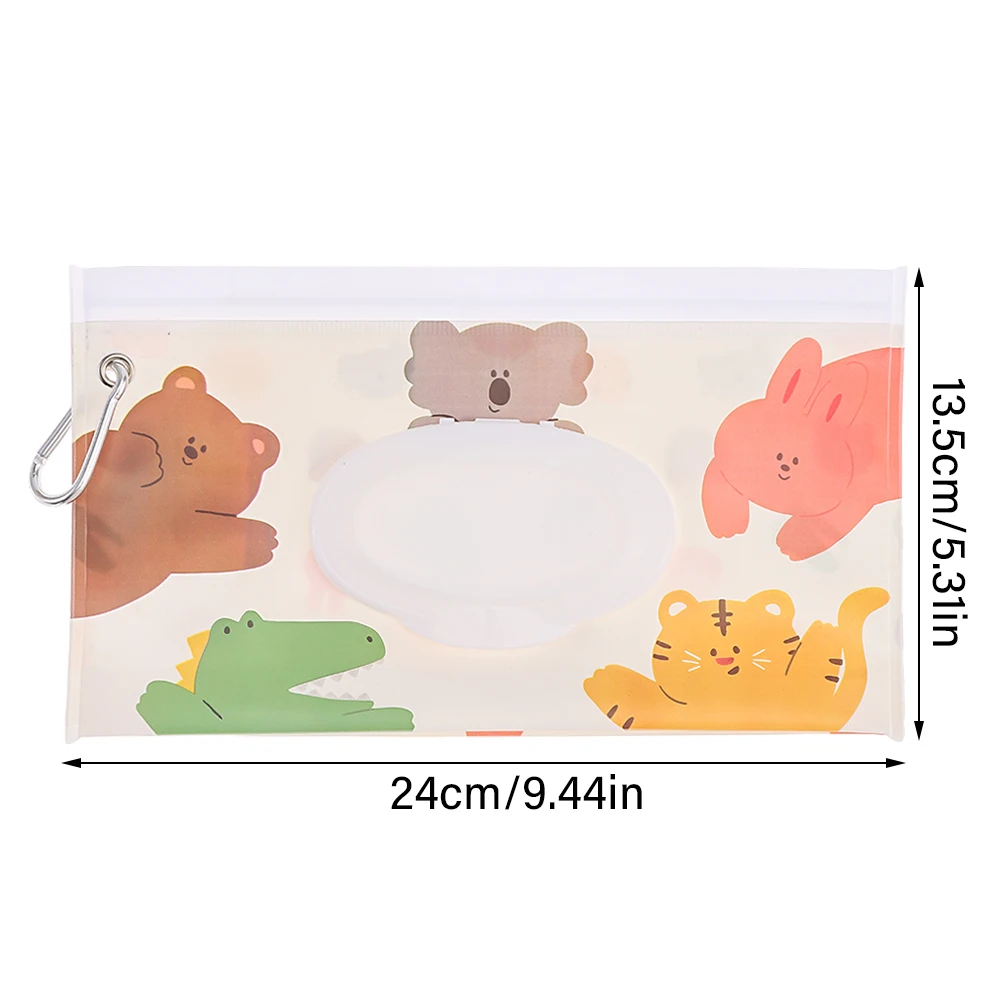 EVA Baby Wet Wipe Pouch Portable Buckle Wipes Holder Case Flip Cover Snap-Strap Reusable Refillable Wipe Bag Outdoor Tissue Box