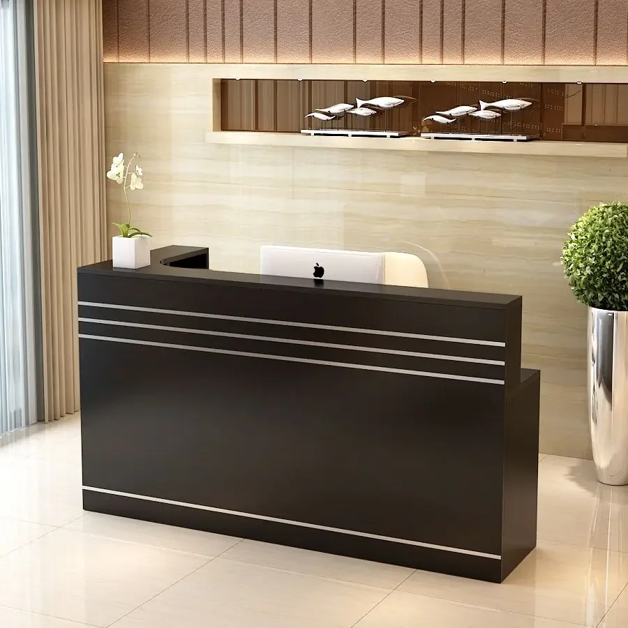 Modern Contemporary Office Reception Desk Counter Cashier Counter Table For Restaurant