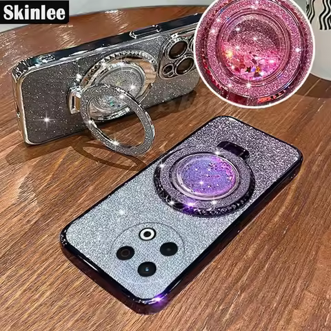 For Tecno Spark 30 4G 30 pro 30c Cover Magnetic Suction Holder Brilliant Soft Case For Tecno Camon 30S Pro 30s 4G Shell
