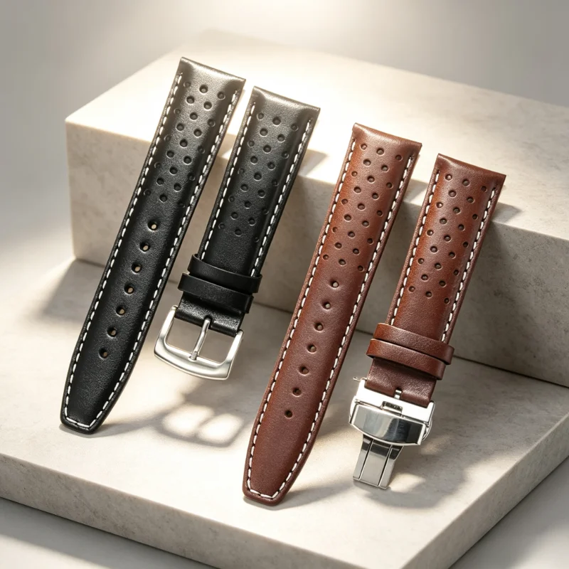 nuine Leather Watch Strap 22mm Replacement Cowhide Band for Citizen FF Flight Eco‑Drive CA4500 0695 Original‑Style Watch Band