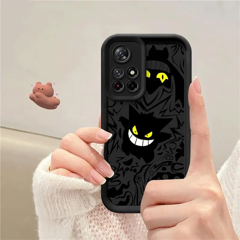 Custodia per telefono per Xiaomi Redmi Note 10 11 12 13 Pro Plus 11S 12S 11pro 10Pro 12Pro custodia morbida in Silicone TPU Pokemon Gengar