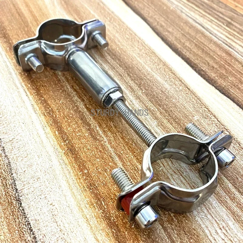 

1 шт., регулируемый кронштейн для трубы с двойной головкой из нержавеющей стали 304, металлический зажим, крепежный инструмент, аксессуары для оборудования
