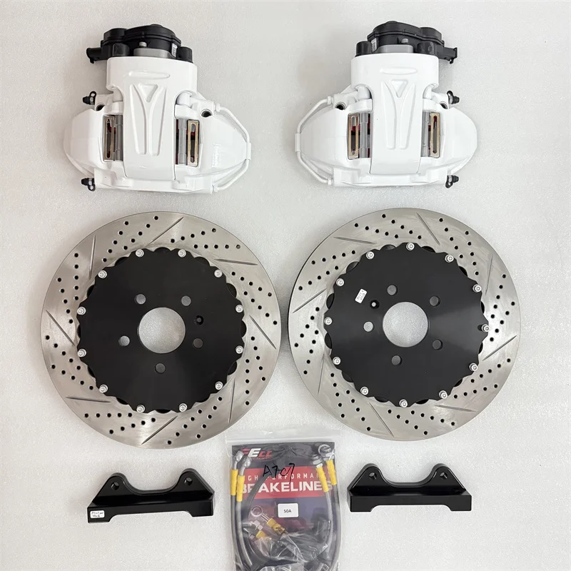 

Электрические стояночные тормоза, задние 4-поршневые кованые суппорты с дисками 355/380 мм, комплект больших тормозов для Audi A3 8P, задний привод