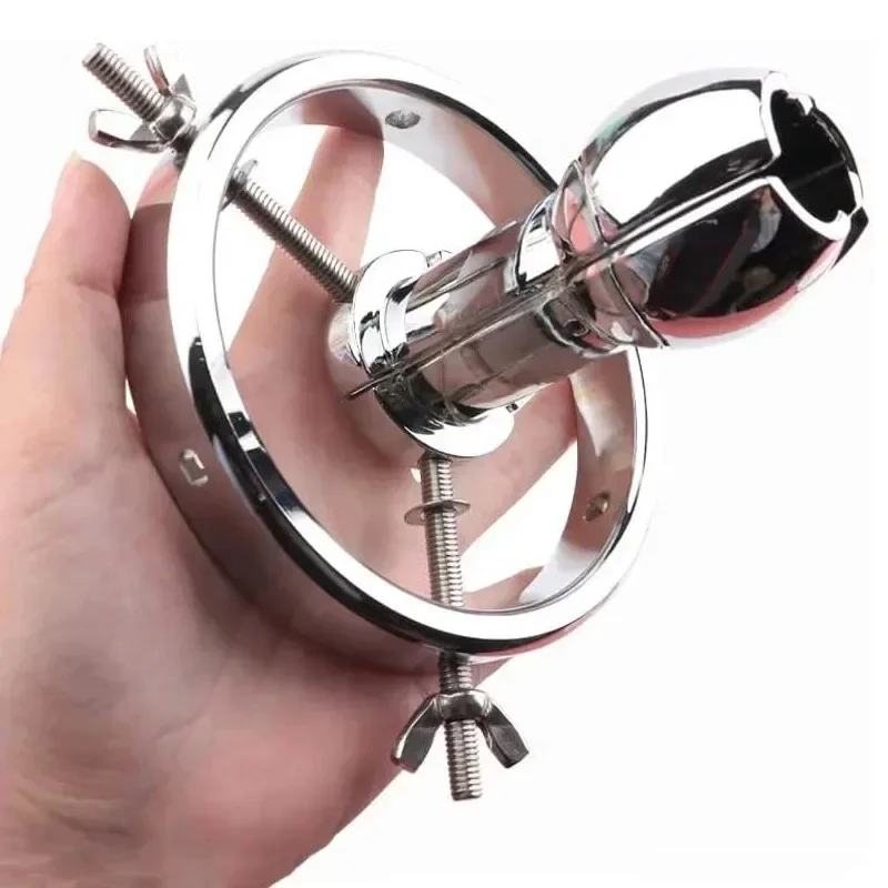 Metal Anal Expander Adjustable Anal Dilator SM Sex Toys for Men Women Vaginal Anal Stretcher glans for Easy Insert Easy to clean view 6