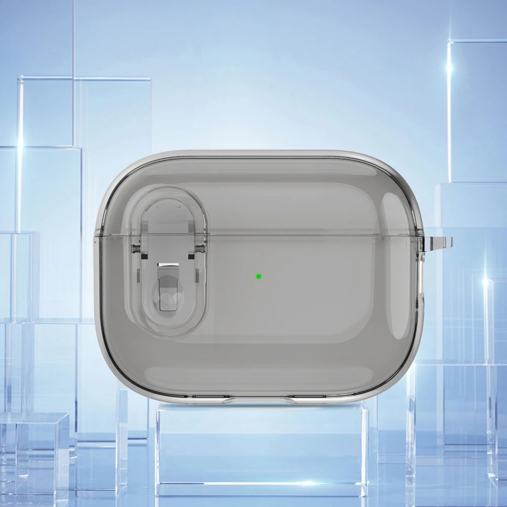 Transparente Kristall Drahtlose Bluetooth Kopfhörer Fall Für Airpods Pro 2 2nd TPU Klar Schalter Schloss Abdeckung Für Funda Airpods 4 2024
