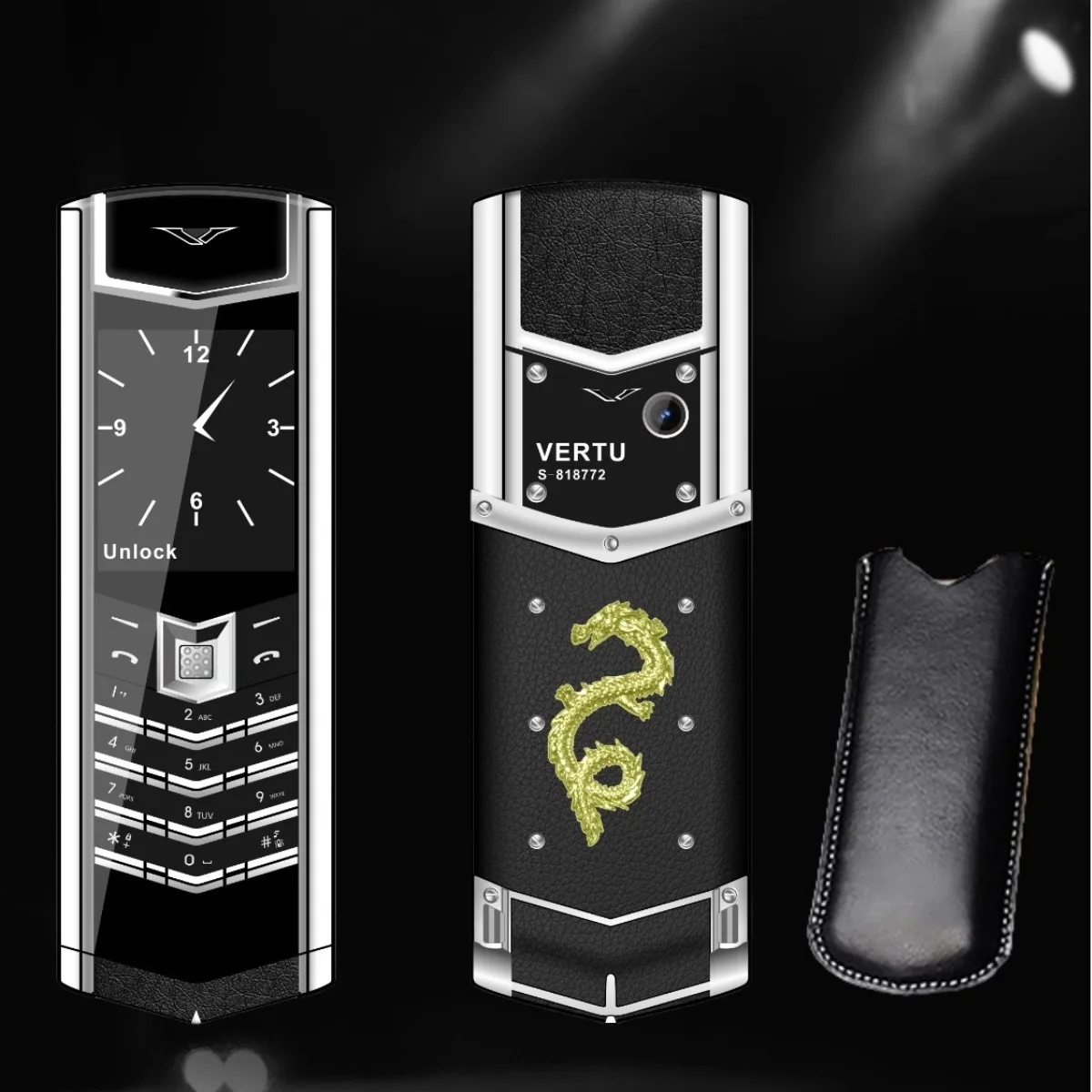 Handmade Elegant Metal Signature Cellphone Dual SIM Bluetooth Dialer Ebook Luxury Elderly Phone Classic Senior Mobile Phone 2G