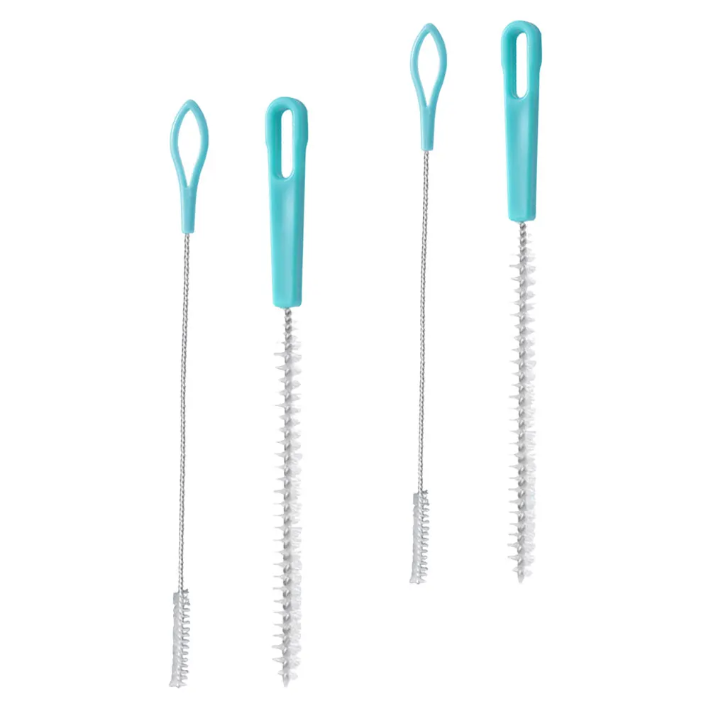 

4pcs Lotus Cleaner Brush Long Straw Cleaning Brush Narrow Bottle Straw Cleaner Tool Plastic Utensils