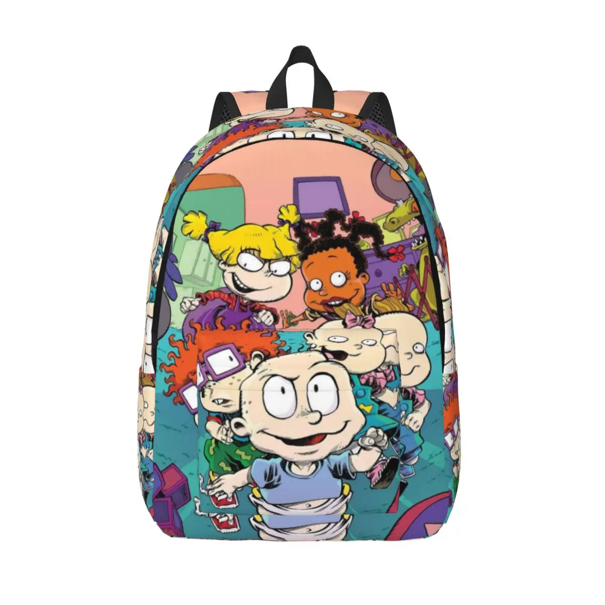 Rugratsed Chuckie Finster Anime Backpack for Men Women Teenage High School Business Daypack Laptop Canvas Bags Durable