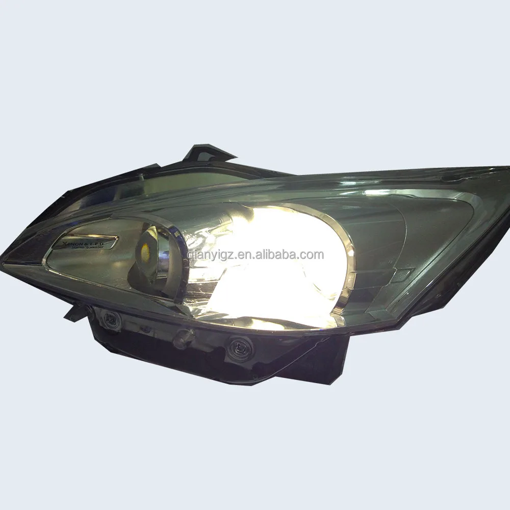 المصابيح الأمامية LED للسيارة الأكثر مبيعًا لسيارة بيجو 508 فتق المصابيح الأمامية سبعة نجوم زهر البرقوق DRL ضوء النهار الجري الأصلي