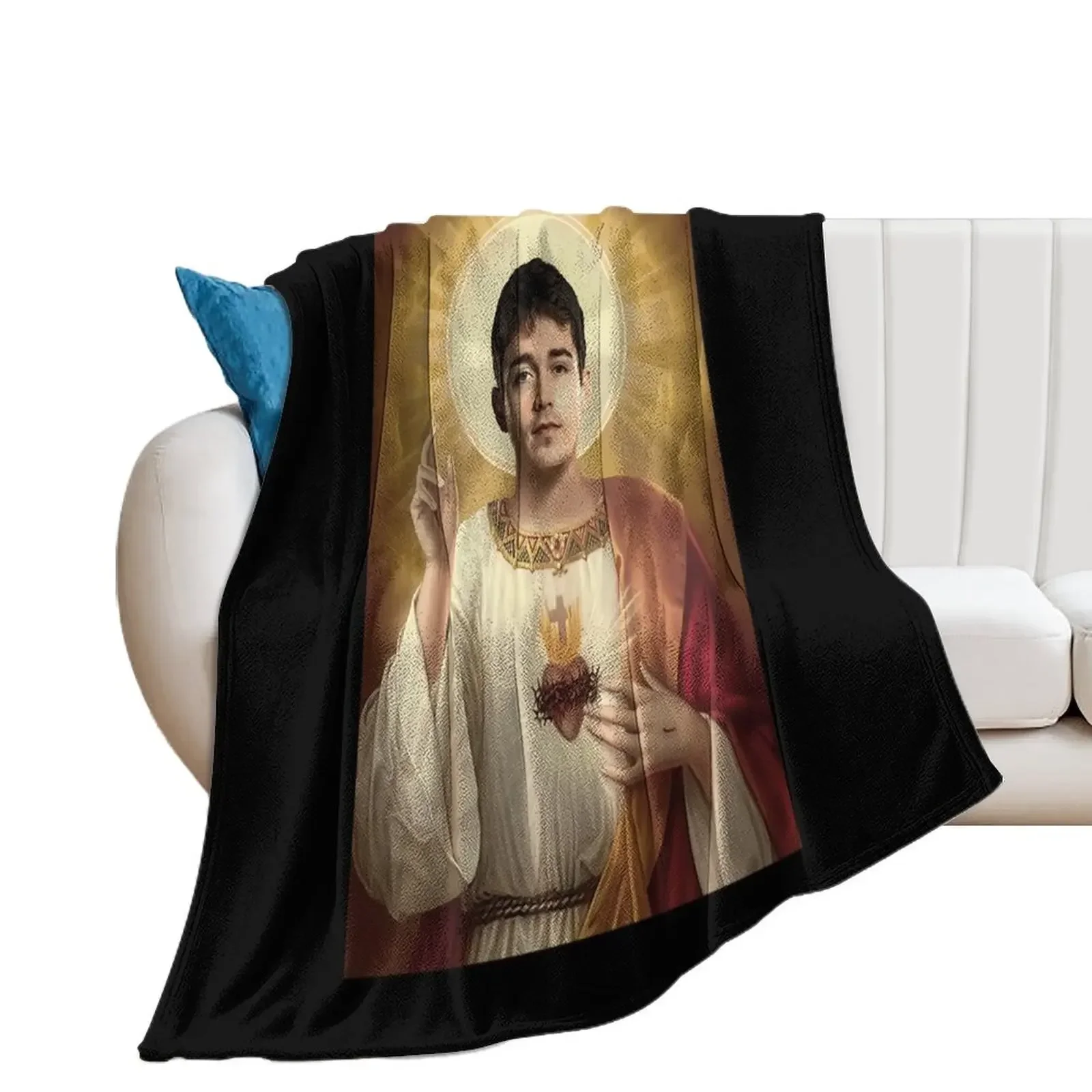 Charles Leclerc Jesus Throw Blanket Winter beds blankets and throws Soft Baby Blankets