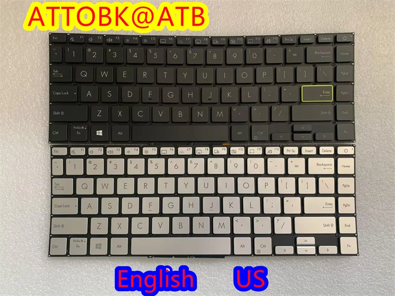 English Laptop Keyboard For ASUS  V4100F ADOL14E X421F ADOL14FQC computer notebook Backlit keyboards pc