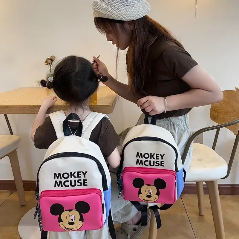 Disney Children's Backpacks Touring Classes Lunch Package Student Picnic Kits Cartoon Girl Knapsack Cute Bag Holiday Gifts