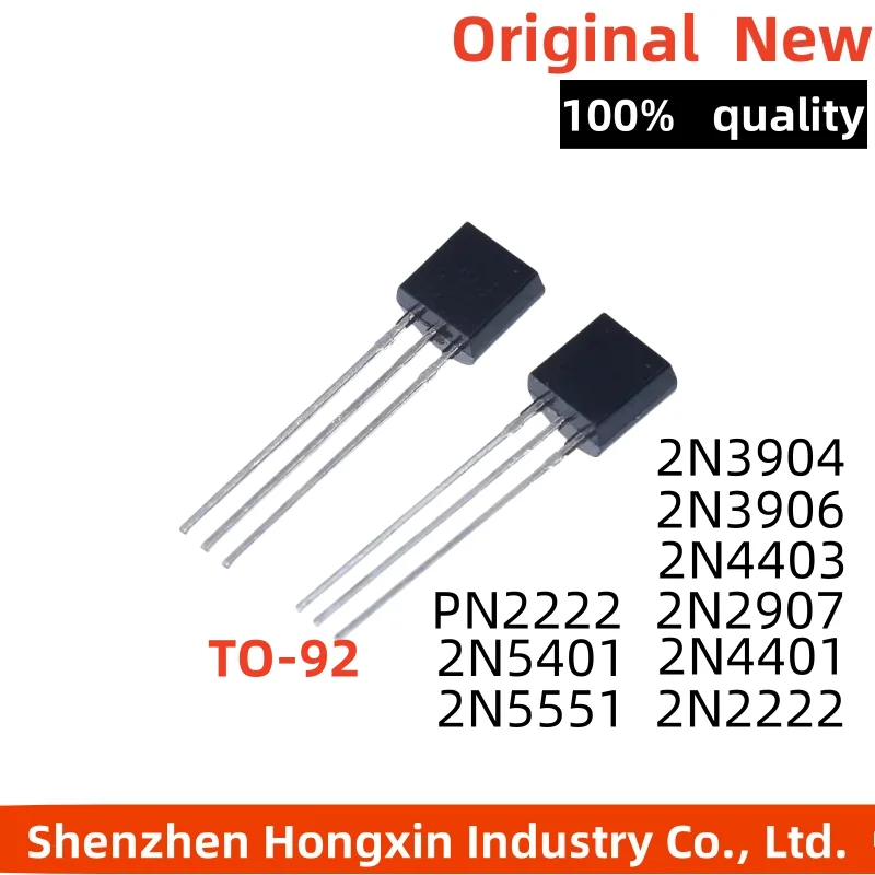 

50PCS 2N3904 2N3906 2N4403 2N2907 2N4401 2N2222 PN2222 2N5401 2N5551 TO-92 TO92 Transistor New