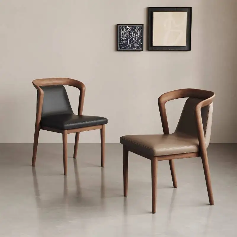 

Arm Rest Designer Dining Chairs Italian Brown Foldable Living Room Dining Chairs Office Vanity Sillas Para Comedor Furniture