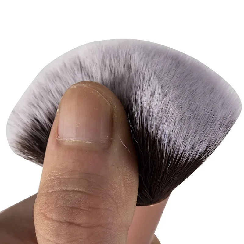 1 SZT. Płaski Pędzel Kabuki do Makijażu Podkładu do Płynnych Kremów Pudrów Konturowania Blendowania Narzędzie Kosmetyczne do Urody