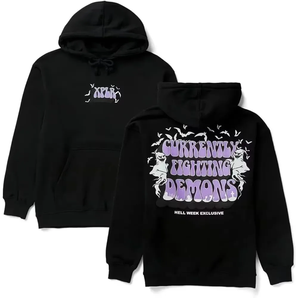 2026 New Sam's Hell Week Battle Demon Halloween Merch Hooded Sweatshirt for Men and Women Hooded Sportswear Casual Clothing
