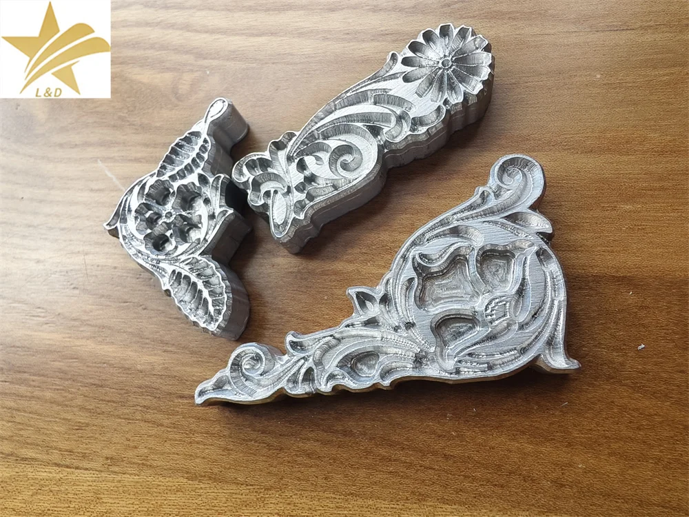 3Pcs 3D Flower Pattern Leather DIY Embossing Stamp Tool, Carving Pressing Tool ,Hot Cold Stamping Die Craft Pressing Shaping