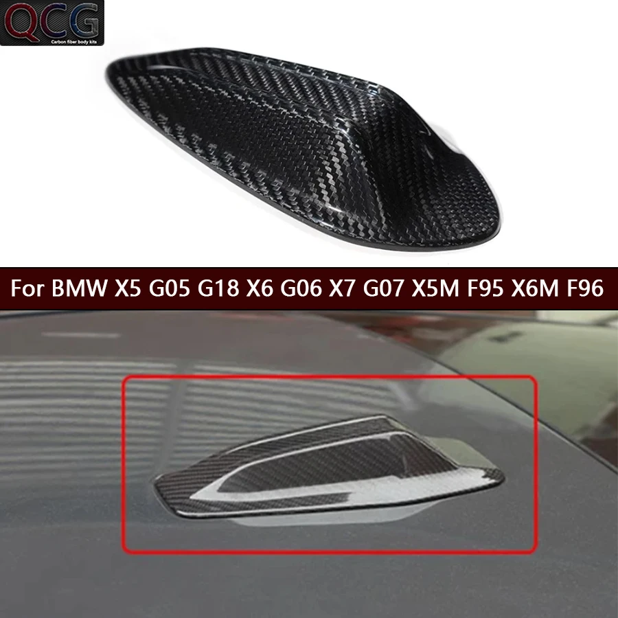 

For BMW X5 G05 G18 X6 G06 X7 G07 X5M F95 X6M F96 Carbon fiber antenna cover shark fin signal cover decorative cover body kit