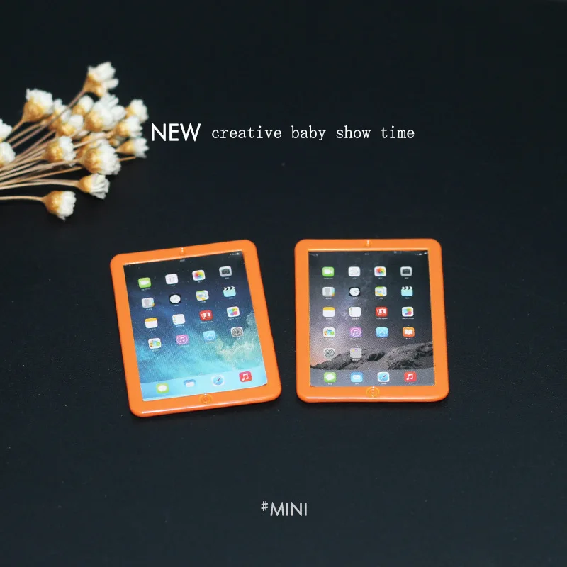 1:12 maison de poupée Simulation Mini tablette décoration BJD OB11 poupée téléphone portable photographie accessoires maison de poupée ornements accessoires