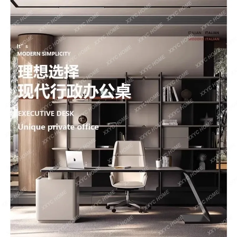 XX Luxury Paint Office Desk High-end Simple Modern Creative Boss Desk President Manager