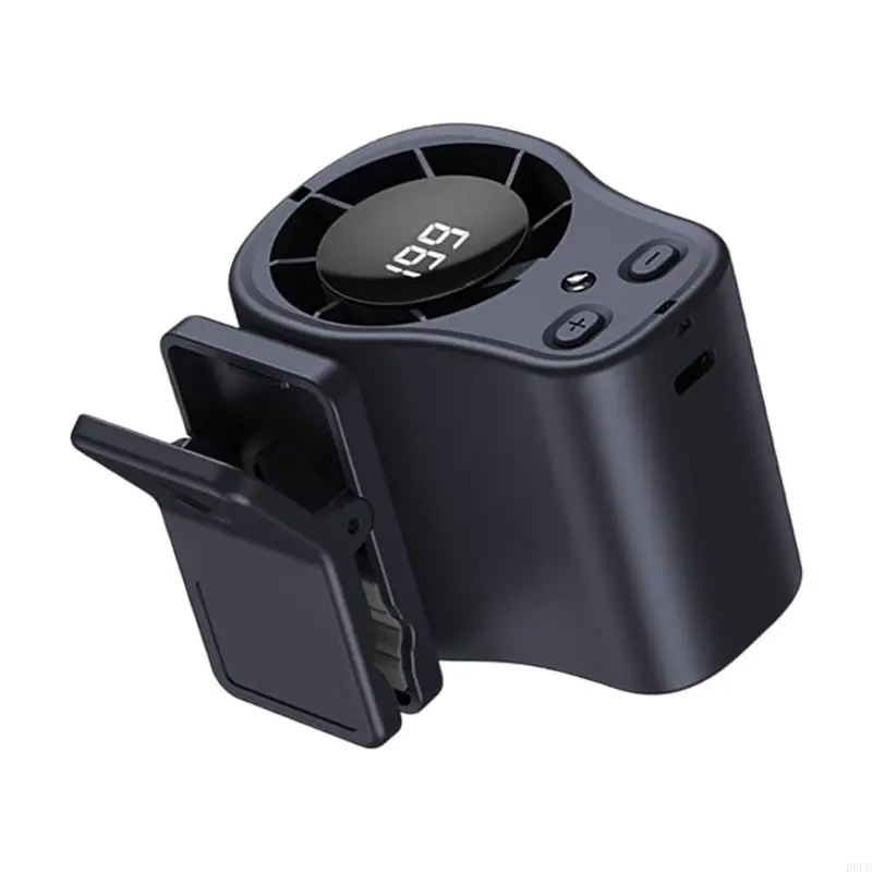Rechargeable Neck Hanging Fan 199 Variable Speeds Quiet Design Small Fan Clip on for Shirt & Waist R6FB