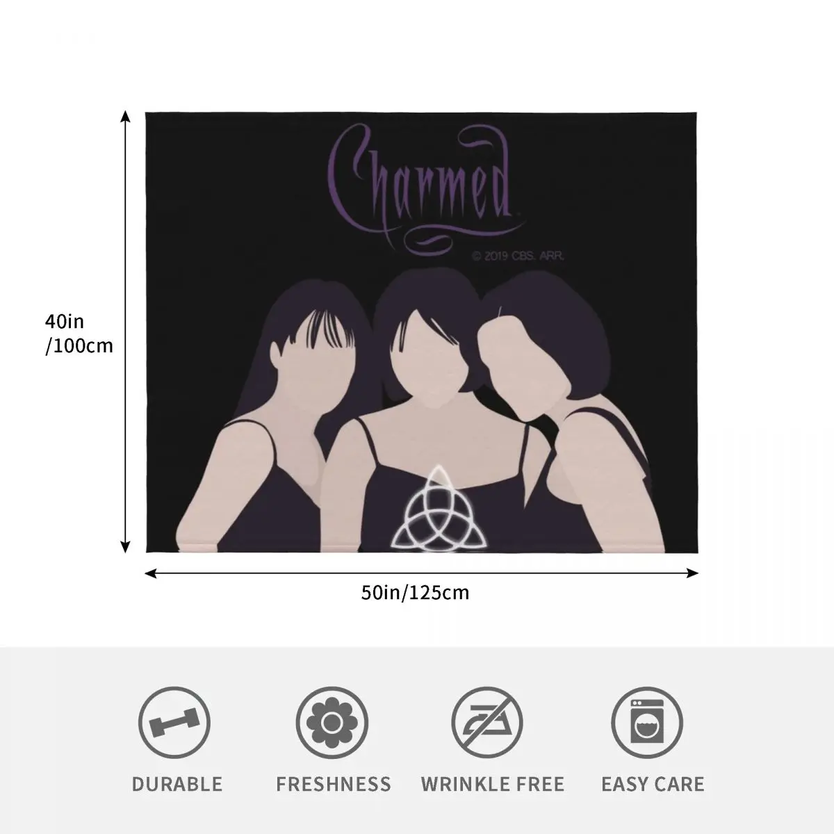 Charmed 1998 Throw Blanket Cozy Microfiber Throw Blanket for Home Bedroom - view 4