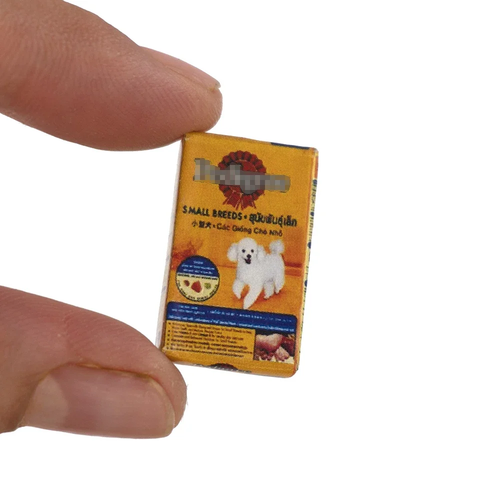 1/12 casa delle bambole in miniatura cane gatto cibo per animali domestici con piatto modello giocattolo per casa delle bambole accessori decorazione ob11 bjd