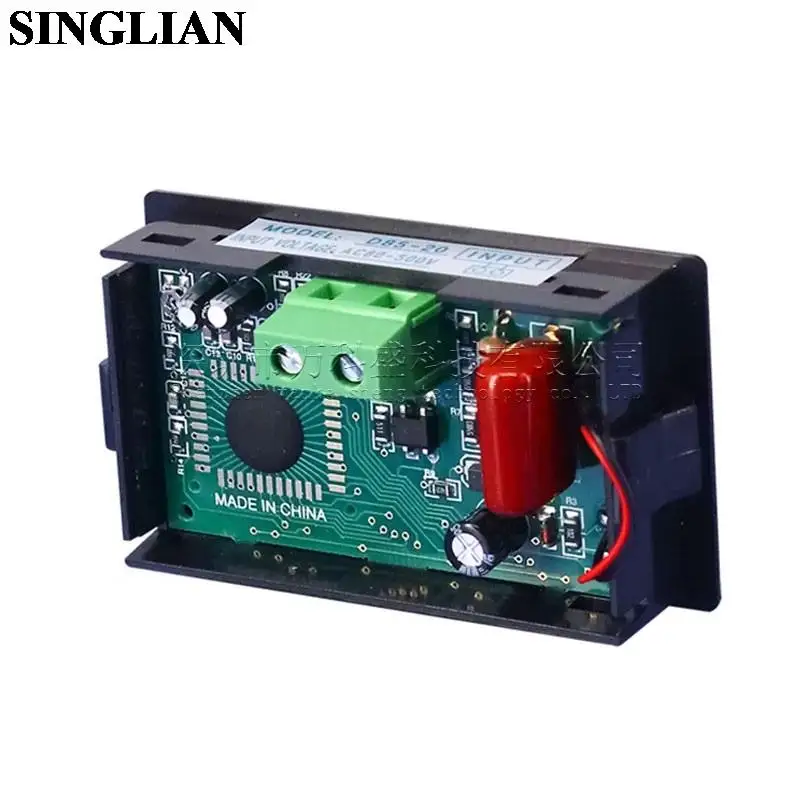 Digital Display Voltmeter D85-20 Two Wire Direct LCD Digital Display Volt Voltage Meter Digital AC Voltmeter