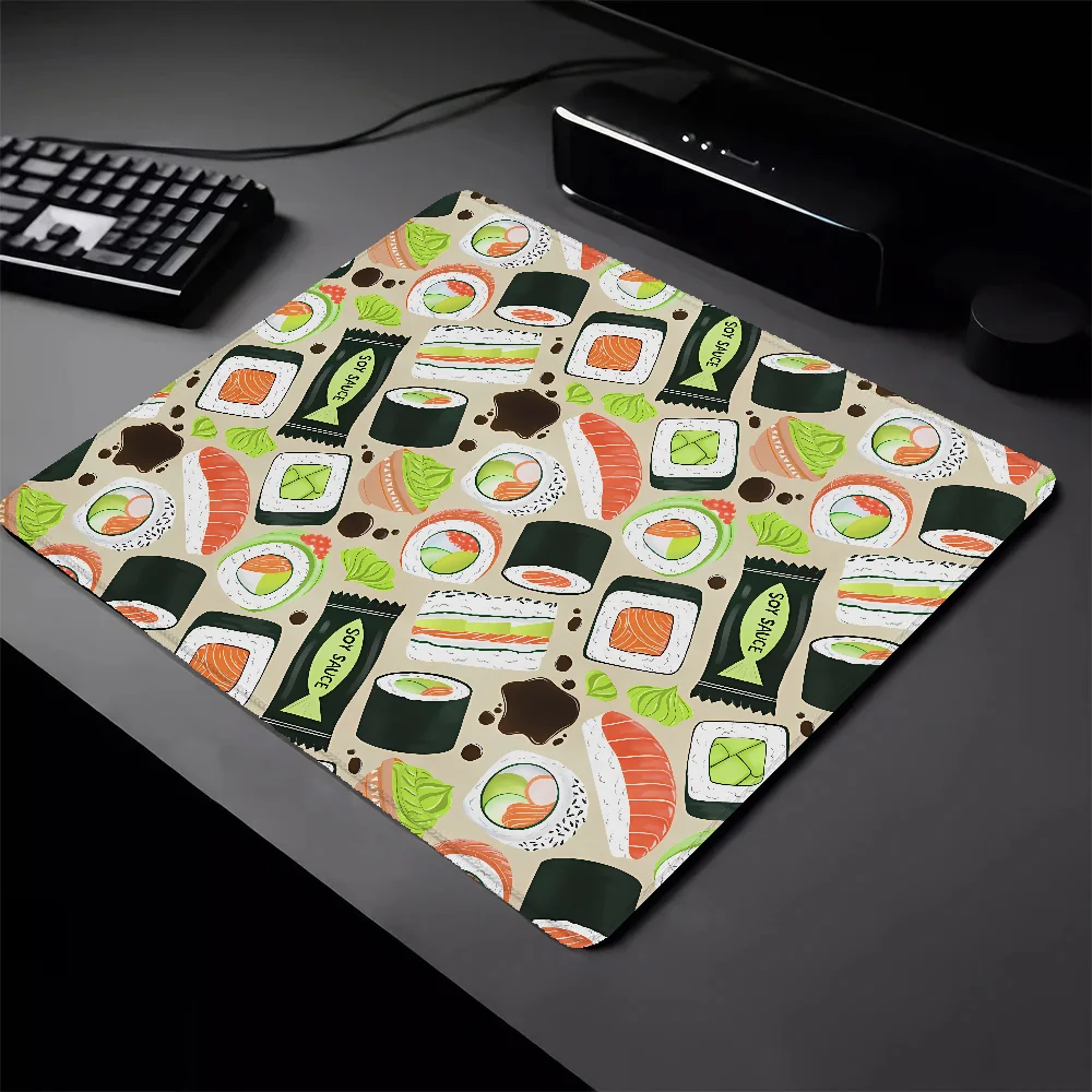 Mause Pad Mouse Small Scrumptious Sushi Keyboard Mat Mausepad Pc Gaming Accessories Mousepad Gamer Pad on the Table Deskmat Mats