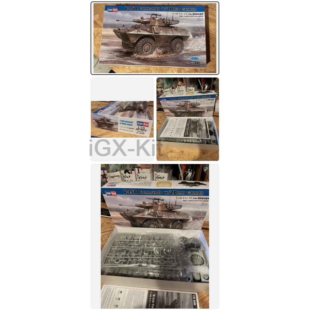 

Hobbyboss 82420 1:35 Американский бронированный колесный транспорт V150 V-150 Commando с 20-мм пушкой, пластиковый сборный конструктор, модель для хобби и творчества