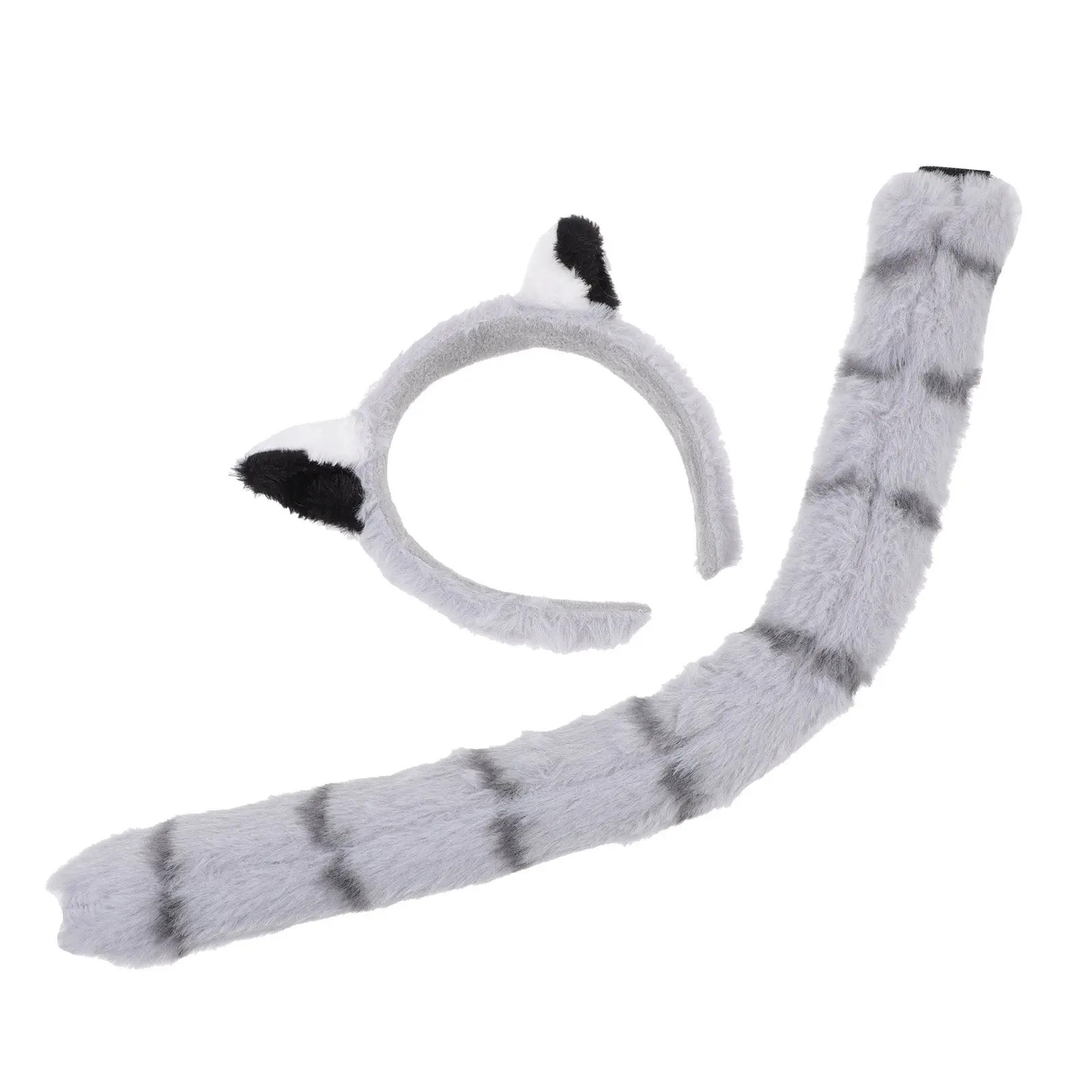 

Набор: повязка на голову с ушками животного, хвост, костюмный реквизит для детей, украшение для волос на фестиваль, вечеринку, очаровательный аксессуар для костюма, головной убор для вечеринки