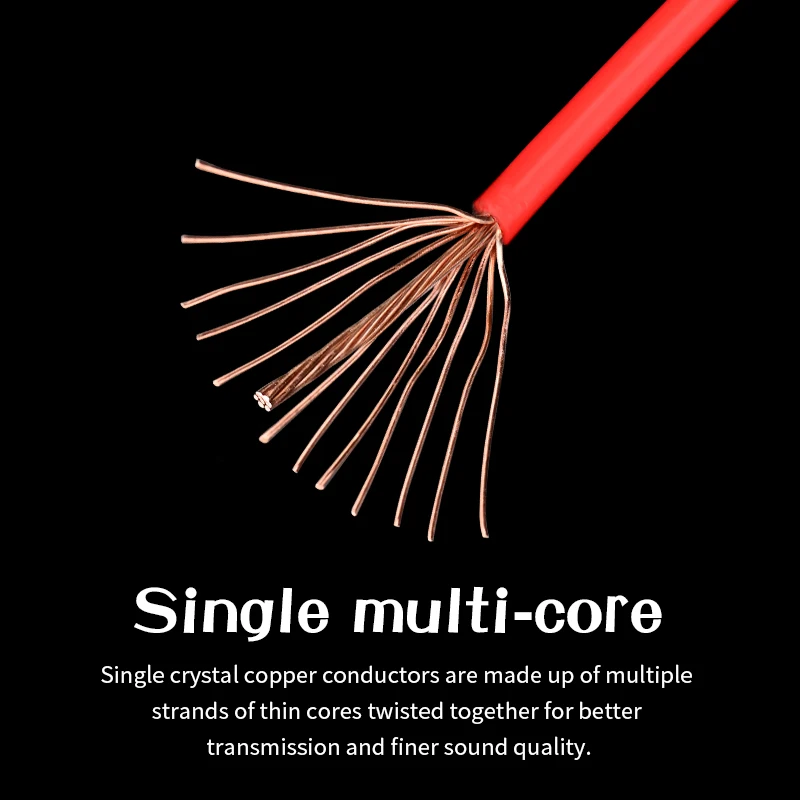 HIFI 6NOOC DIY Bulk Cable Single Stranded Built in Cable Braided Earphone Cable Power Cable Bridge Speaker Audio Cable