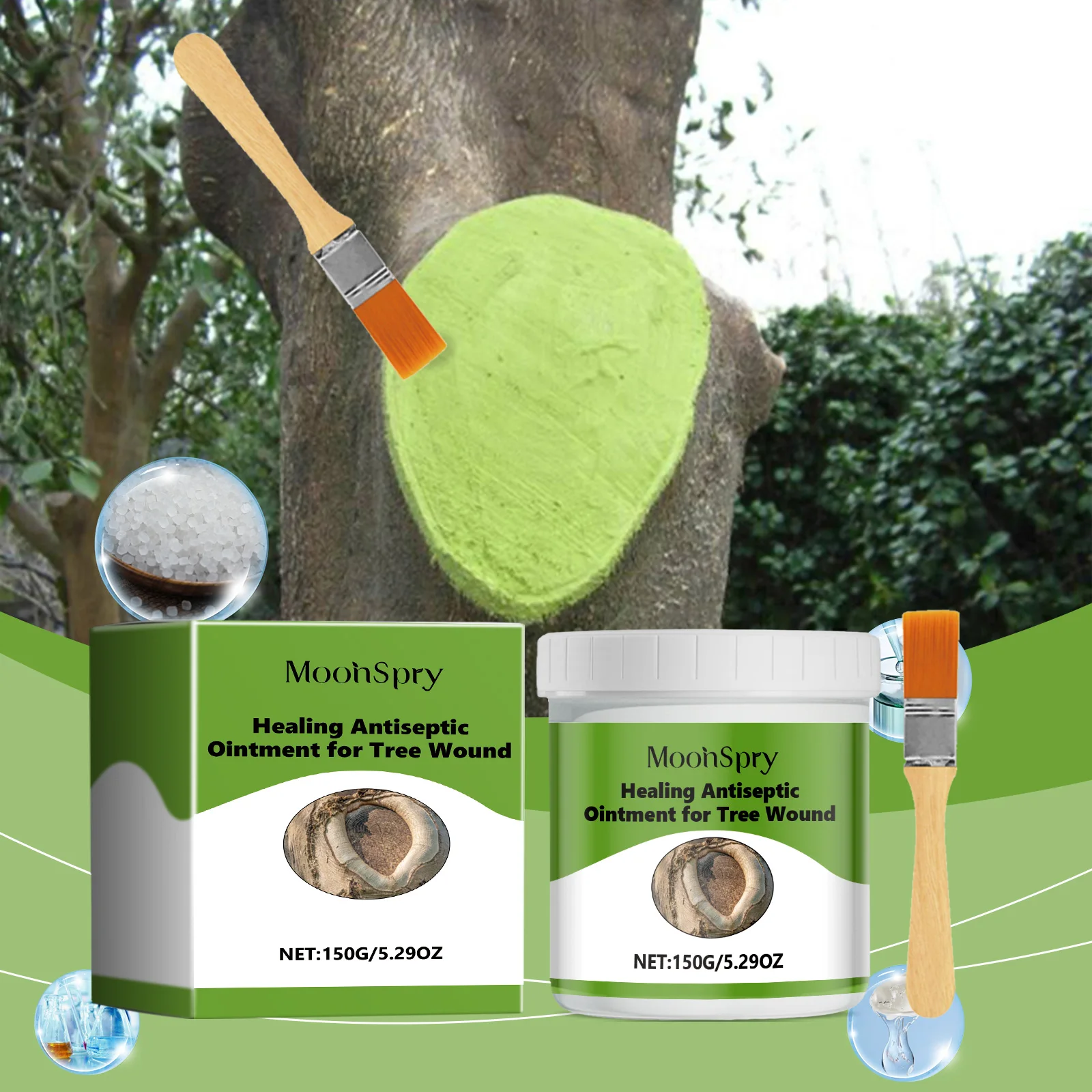 معجون شفاء جروح الشجرة؛ شتلات نباتية لتطعيم شجرة الفاكهة وكيل تأصيل طلاء الجروح؛ #4