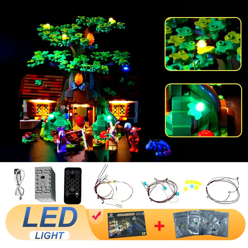 

LED Light Kit for LEGO Winnie The Pooh 21326 Lamp DIY Toys Christmas Gift (Not Include Building Blocks Bricks Kits Sets Model)