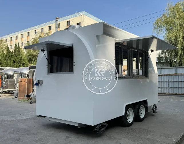 

New Popular Fast Food Trailer Fully Equipped Food Truck for Sale Europe Customized Concession With Water Vending Cart