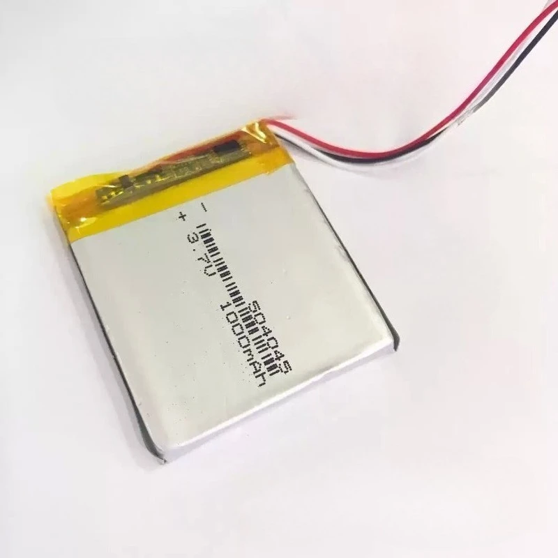3.7V 1000mAh 504045 Lithium Battery for Navigation GPS, MP4, MP5 Digital Devices