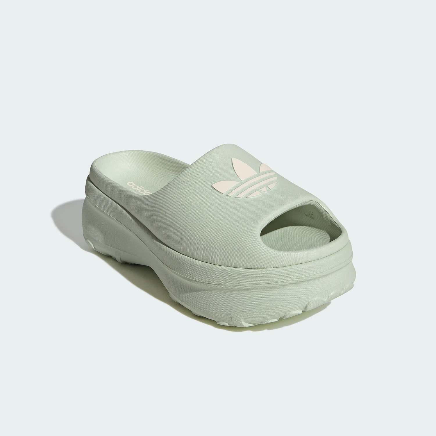 Adidas genuine clover women's open toed thick soled wear-resistant sports slippers JH7467