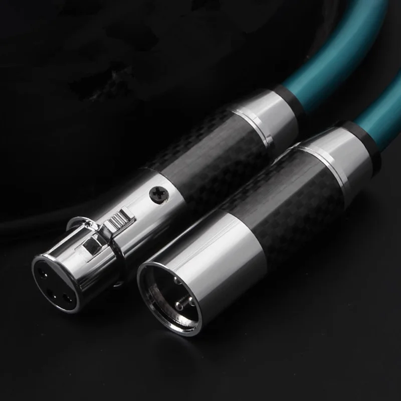 1 زوج أورتوفون RCA إلى XLR ذكر أنثى كابل الصوت 7N واحد كريستال النحاس السلطة مكبر للصوت المتكلم اتصال كابل