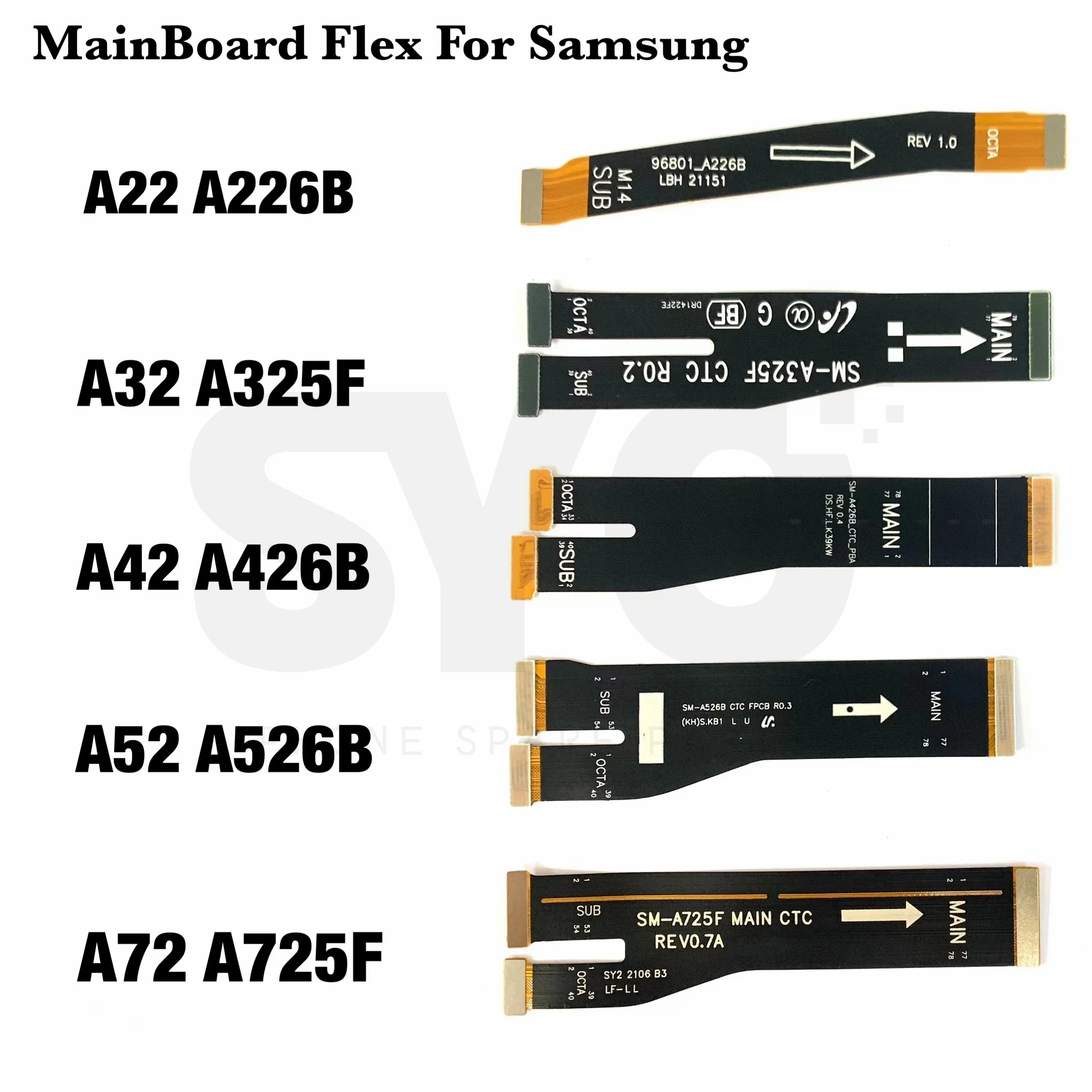 

Main Motherboard Flex Cable For Samsung A32 A325 A42 A426 A52 A526 A22 4G 5G A225F A72 A725 Mainboard Flex Replacement parts